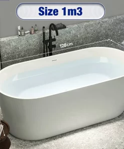 Bồn tắm Oval nhựa Acrylic Enic T02 1m3 – 1m7