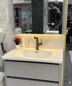Bộ tủ gương lavabo phòng tắm cao cấp 124 - KT 80cm - KT 90cm